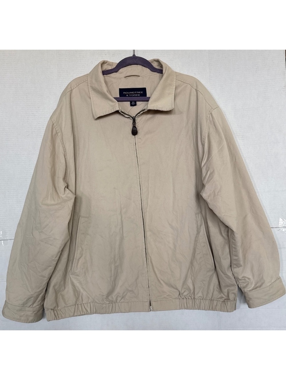 Roundtree & Yorke Beige Casual Jacket Size 2X Made in India